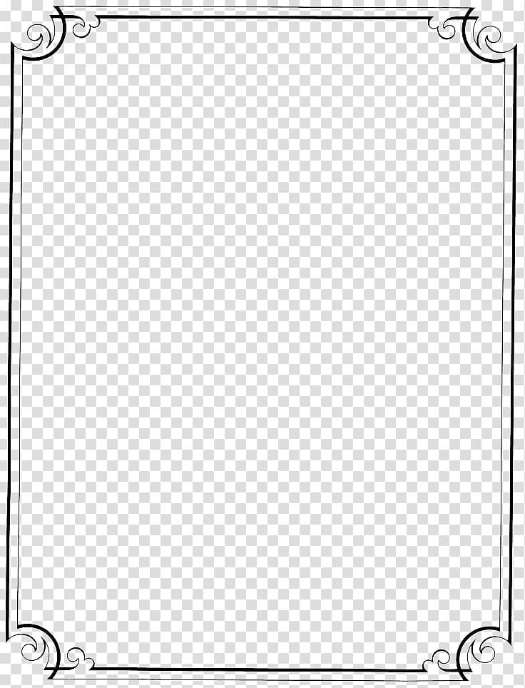 Pattern, Vintage Border Frame File, gray and black frame transparent background PNG clipart