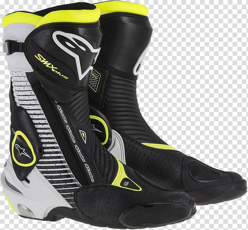 Alpinestars SMX Plus Vented Boots Alpinestars SMX Plus 2015 boots male Alpinestars SMX-1 R Vented Motorcycle Boots Black/White 38, motorcycle transparent background PNG clipart