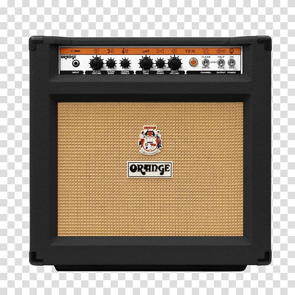 Guitar amplifier Orange Music Electronic Company, guitar transparent background PNG clipart