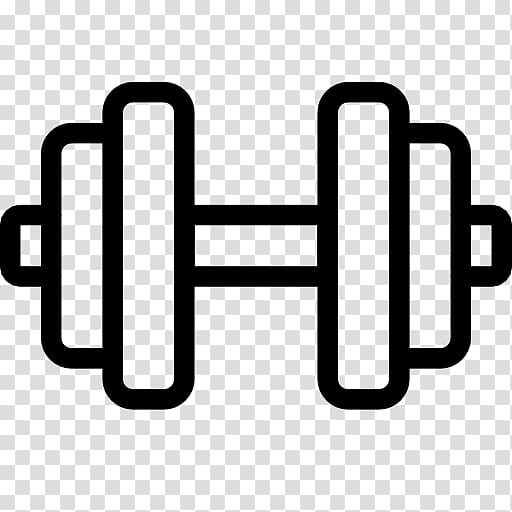 black dumbbell illustration, Dumbbell Computer Icons Physical exercise Barbell , hantel transparent background PNG clipart