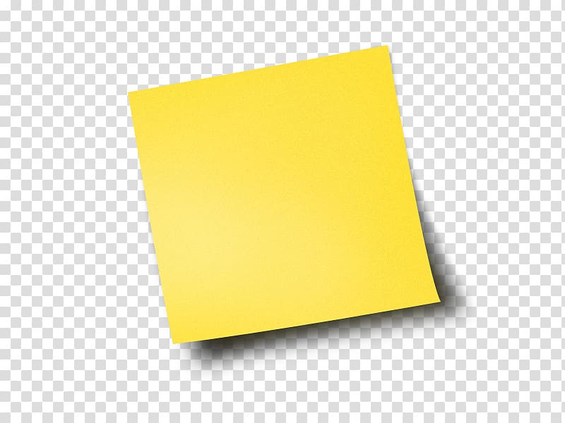 blank yellow post it note, Square Rectangle, Post-it transparent background PNG clipart