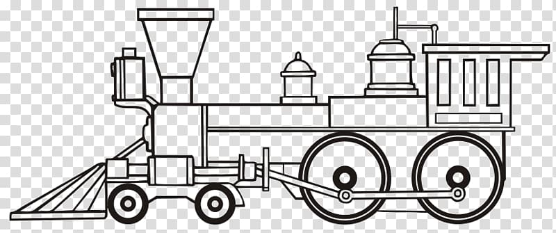 Train Transport Coloring book Colouring Pages Locomotive, train transparent background PNG clipart