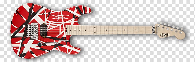 Peavey EVH Wolfgang Frankenstrat EVH Striped Series Electric guitar, Van halen transparent background PNG clipart
