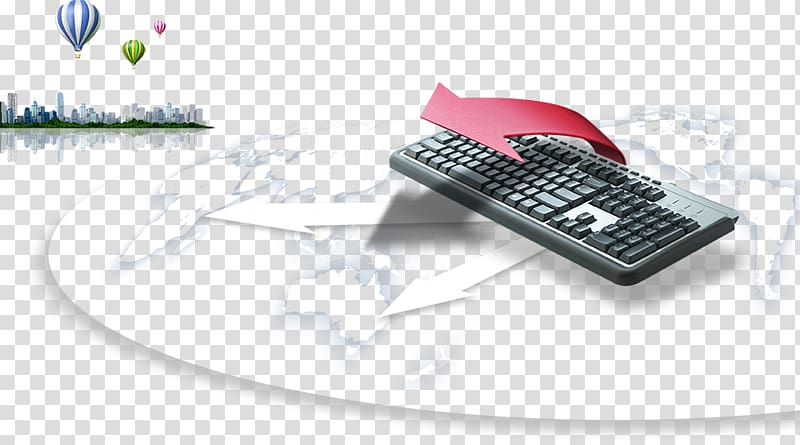 Computer keyboard Arrow keys, Keyboard arrows transparent background PNG clipart