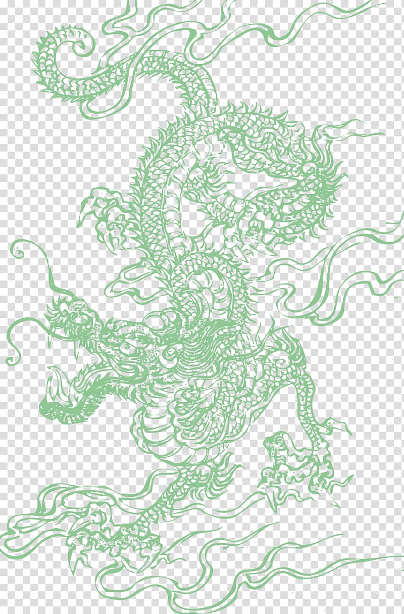 green dragon illustration, China Chinese dragon Symbol, Chinese Dragon Hd transparent background PNG clipart