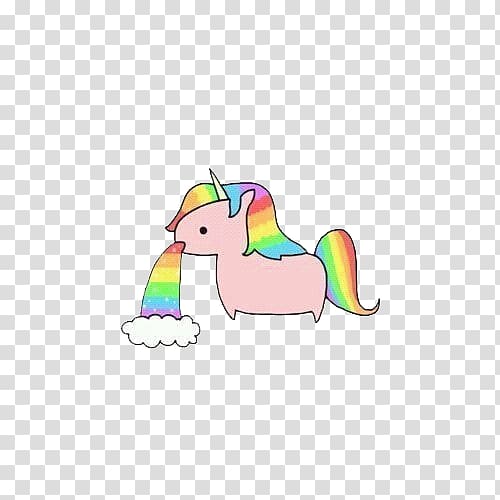 Unicorn Vomiting Rainbow Fairy tale, unicorn transparent background PNG clipart