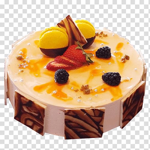Mousse Bavarian cream Fruitcake Torte, guava transparent background PNG clipart