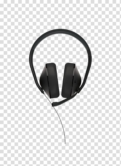 Black Microsoft Xbox One Stereo Headset Headphones Stereophonic sound, headphones transparent background PNG clipart