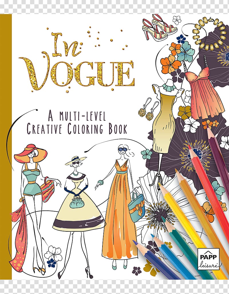 Vogue Colouring Book Illustration Vogue Goes Pop Colouring Book Coloring book Creative Coloring Inspirations: Art Activity Pages to Relax and Enjoy!, creative break design transparent background PNG clipart