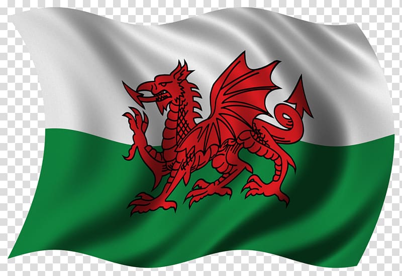 Flag of Wales Welsh Dragon National flag, wales flag transparent background PNG clipart