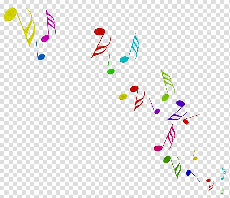 multicolored music notes , Musical note Animation, Color notes transparent background PNG clipart