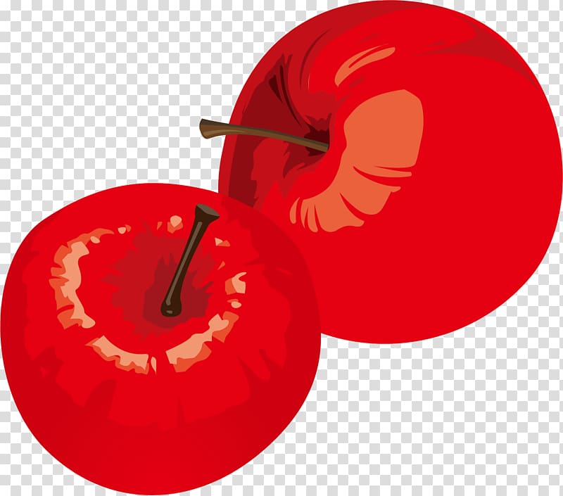 Apple Euclidean , Red Apple pull material effect element Free transparent background PNG clipart