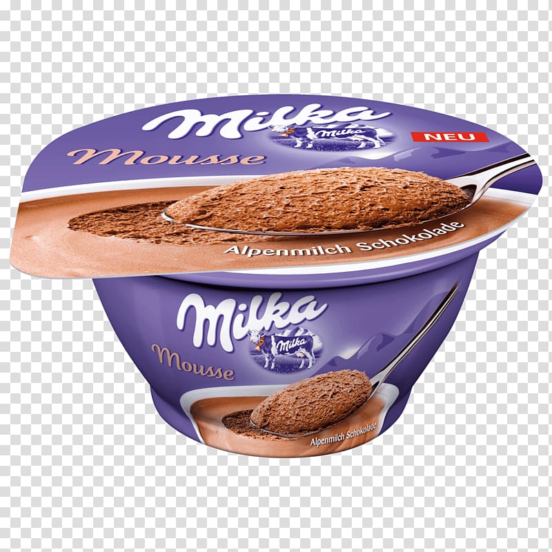 Ice cream Mousse Milka Chocolate Pudding, ice cream transparent background PNG clipart