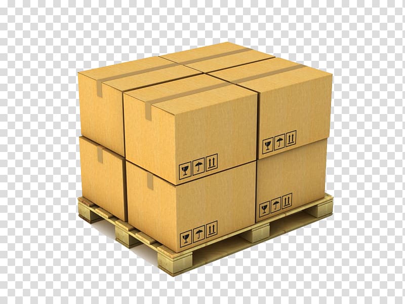 Adhesive tape Pallet Cargo Package delivery Box, box transparent background PNG clipart
