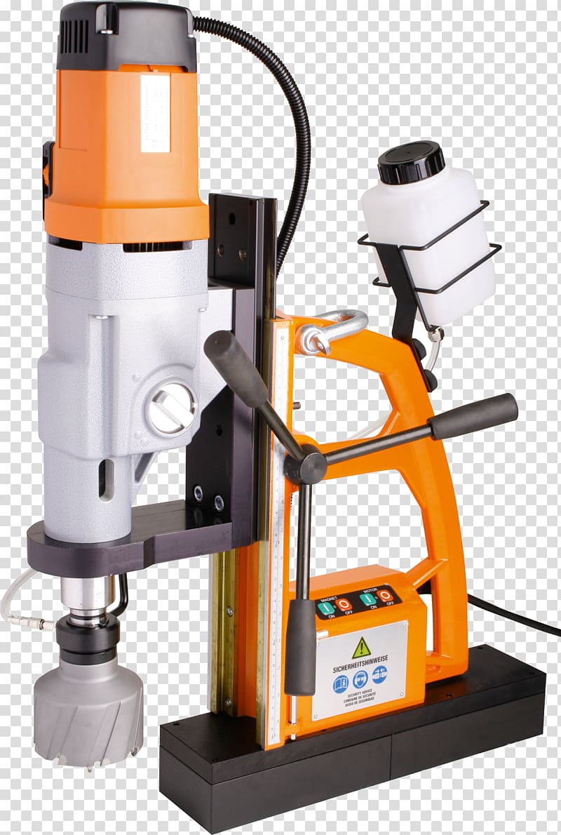 Augers Core drill Magnetic Drilling Machine Cutting, magnet transparent background PNG clipart