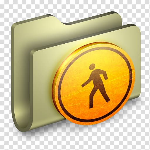 files icon, symbol yellow font, Public Folder transparent background PNG clipart
