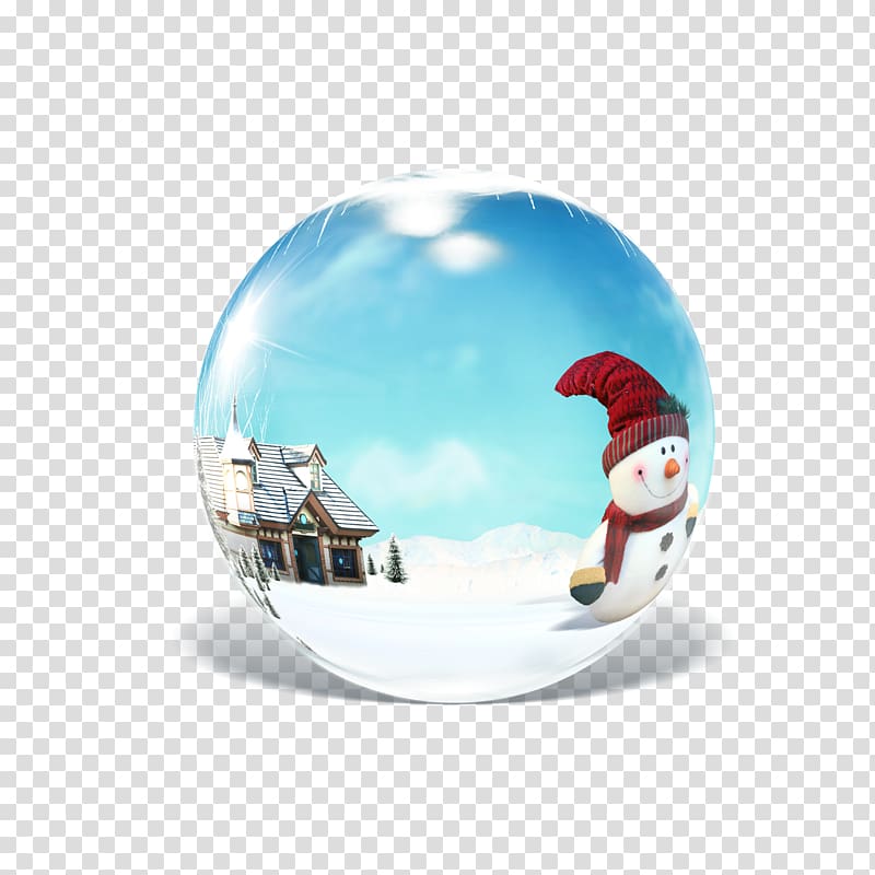 Crystal ball Christmas, Blue crystal ball transparent background PNG clipart