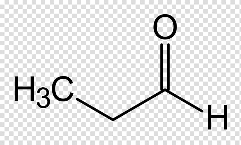 Propionaldehyde Structural formula Molecule Acetone Chemistry, others transparent background PNG clipart