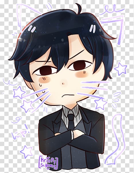 Mangaka Fiction Anime Chibi Fandom, Bts mystic messenger chibi transparent background PNG clipart