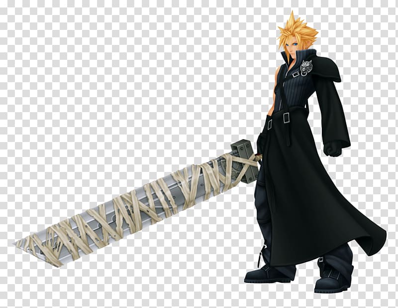 Kingdom Hearts II Final Fantasy VII Cloud Strife Sephiroth Kingdom Hearts: Chain of Memories, Sword transparent background PNG clipart