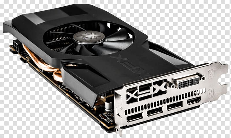 Graphics Cards & Video Adapters XFX AMD Radeon RX 470 GDDR5 SDRAM Digital Visual Interface, cg transparent background PNG clipart
