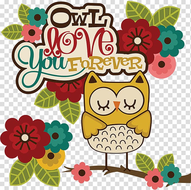 Owl Love You Forever , love tree transparent background PNG clipart