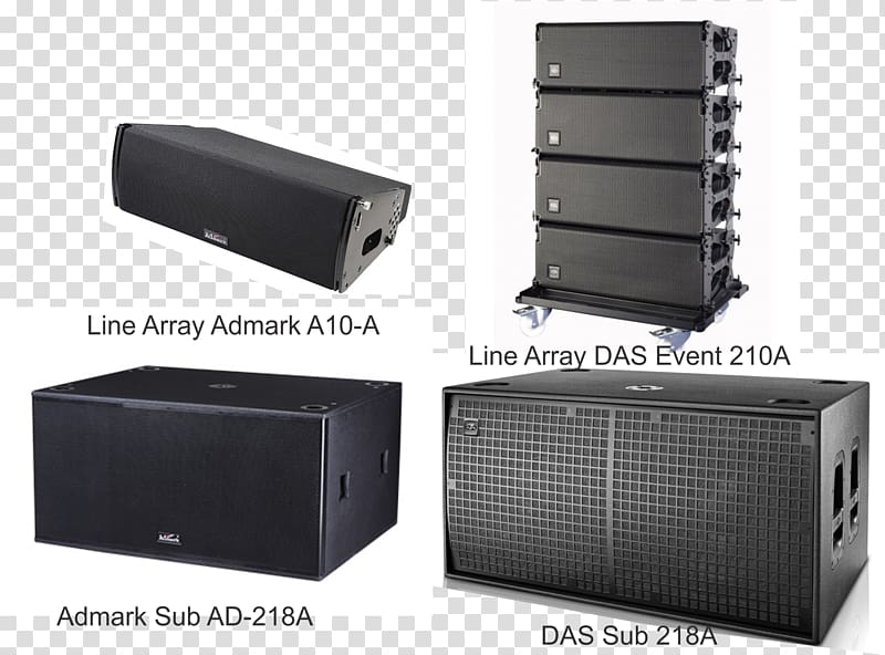 D.A.S Audio Event 208A Line array Loudspeaker Public Address Systems, line array transparent background PNG clipart