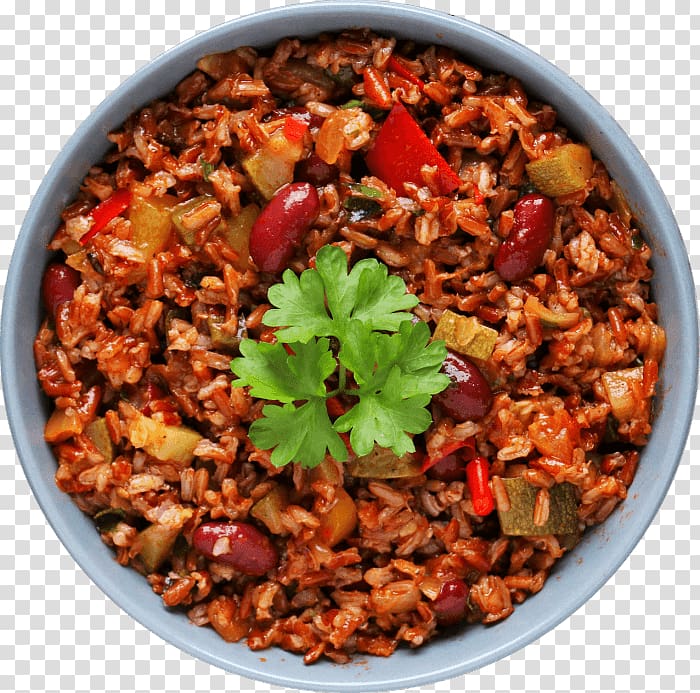 Pilaf Vegetarian cuisine Jollof rice Fast food, salad transparent background PNG clipart