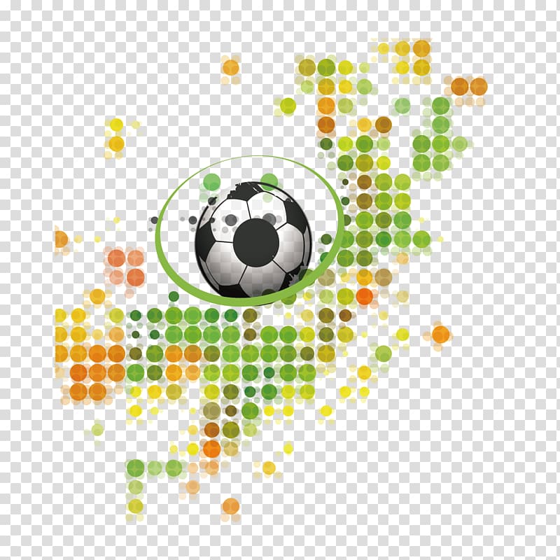 Euclidean Poster Football, football and dots transparent background PNG clipart