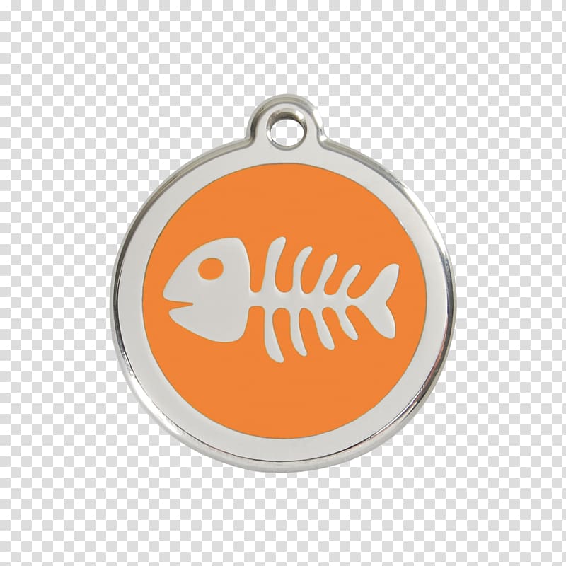 Cat Dingo Dog Pet tag, Red Orange transparent background PNG clipart