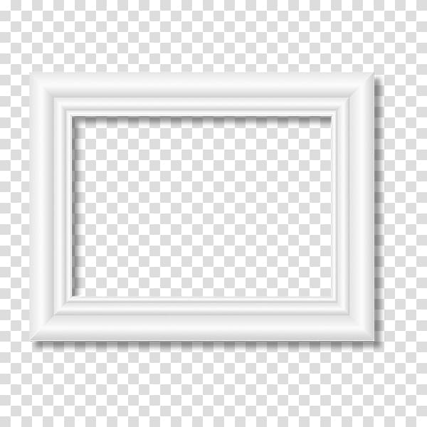 animated rectangular white frame, Black and white Pattern, White frame transparent background PNG clipart