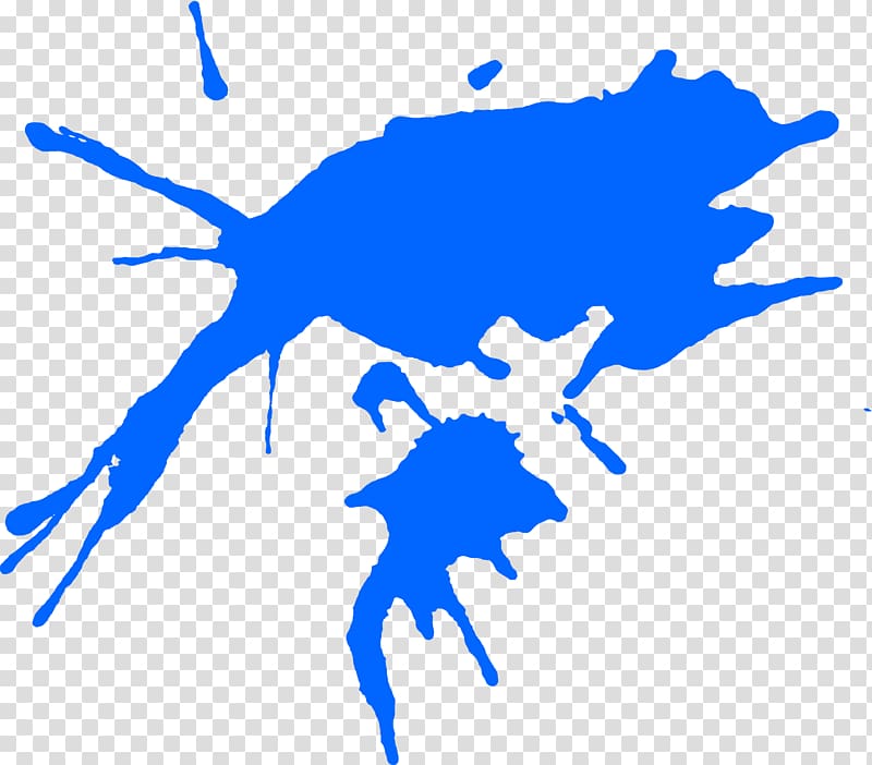 Blue , paint splash transparent background PNG clipart