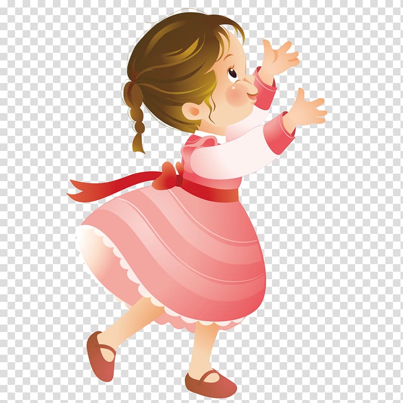 Cartoon Child Illustration, Lovely baby transparent background PNG clipart