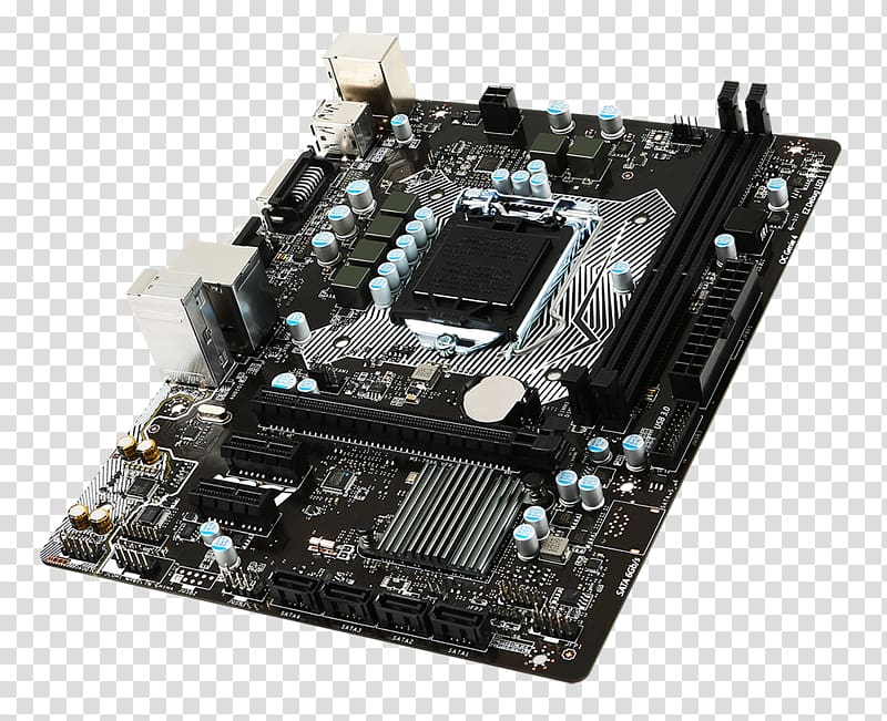 MSI H110M Intel H110 LGA 1151 Micro ATX motherboard MSI H110M PRO-VD, intel transparent background PNG clipart