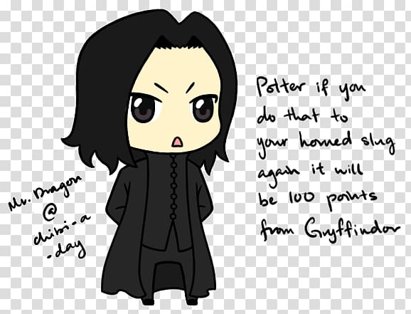Professor Severus Snape Harry Potter YouTube Drawing, cartoon harry potter transparent background PNG clipart