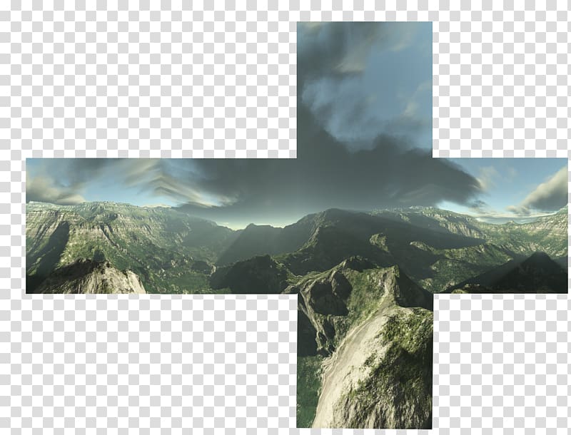 Skybox Cube mapping Texture mapping Terragen, textured box transparent background PNG clipart