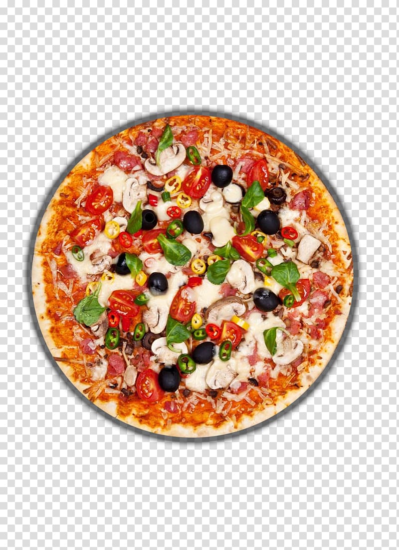 Neapolitan pizza Italian cuisine Fast food Pizza La Vita, A delicious pizza transparent background PNG clipart