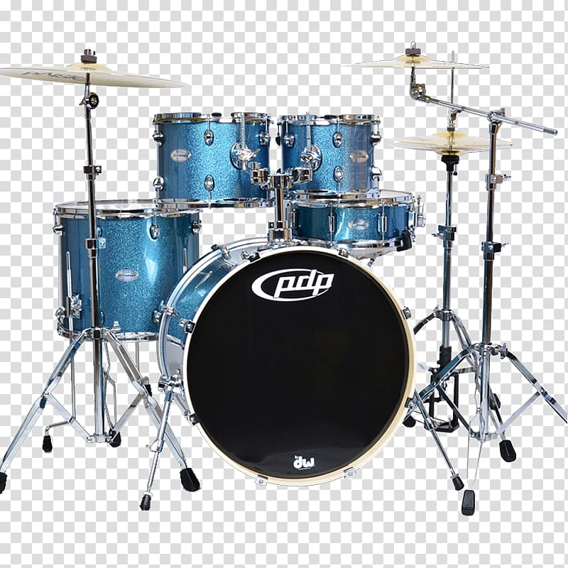 blue and black PDP drum set, Drums Percussion Musical instrument Blue Drum Workshop, Blue set of drums transparent background PNG clipart