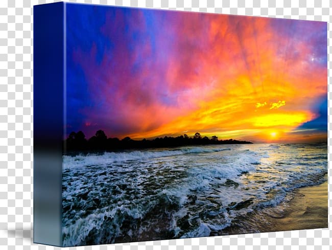 Desktop Energy Frames Computer, sunset ocean transparent background PNG clipart