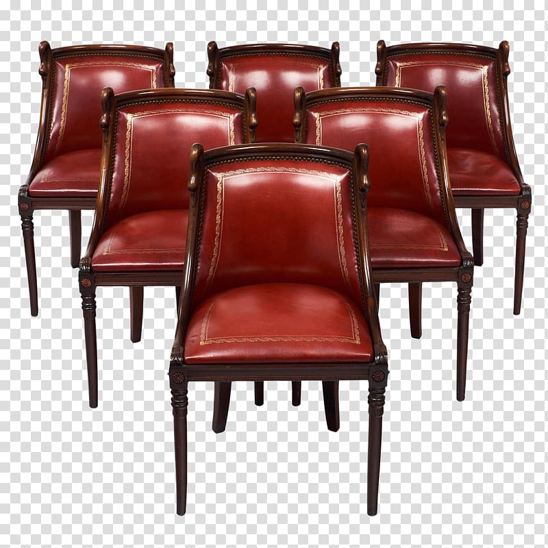 Club chair Armrest, mahogany chair transparent background PNG clipart