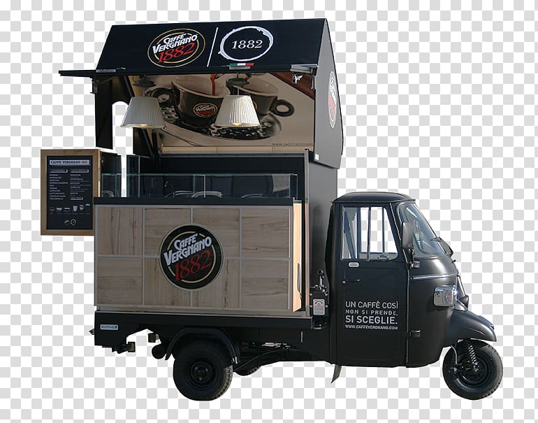 Piaggio Ape Street food Coffee, Coffee transparent background PNG clipart