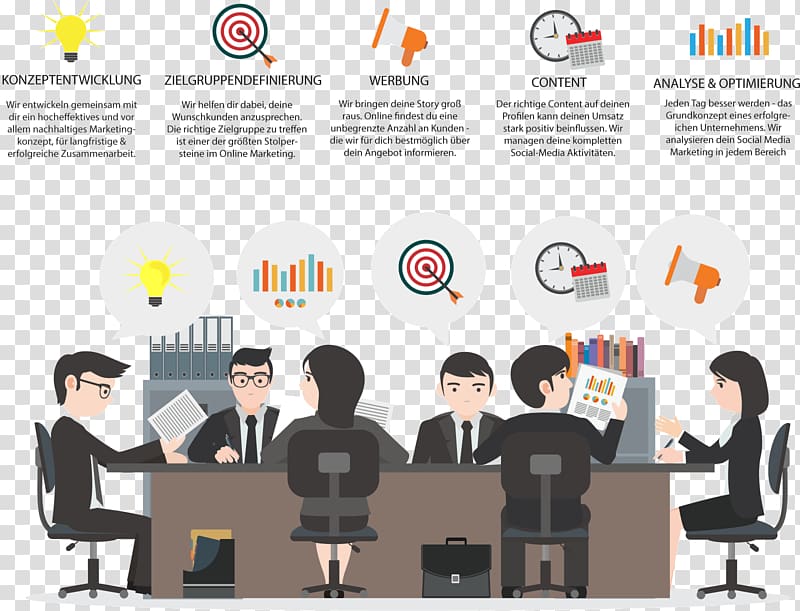 Digital marketing Management Microsoft PowerPoint Template, Marketing transparent background PNG clipart