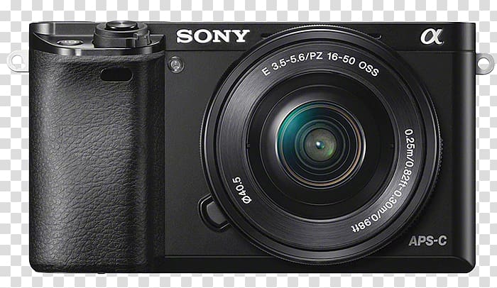 Sony α6000 Sony Alpha 6300 Sony ILCE camera Mirrorless interchangeable-lens camera APS-C, sony a6000 transparent background PNG clipart
