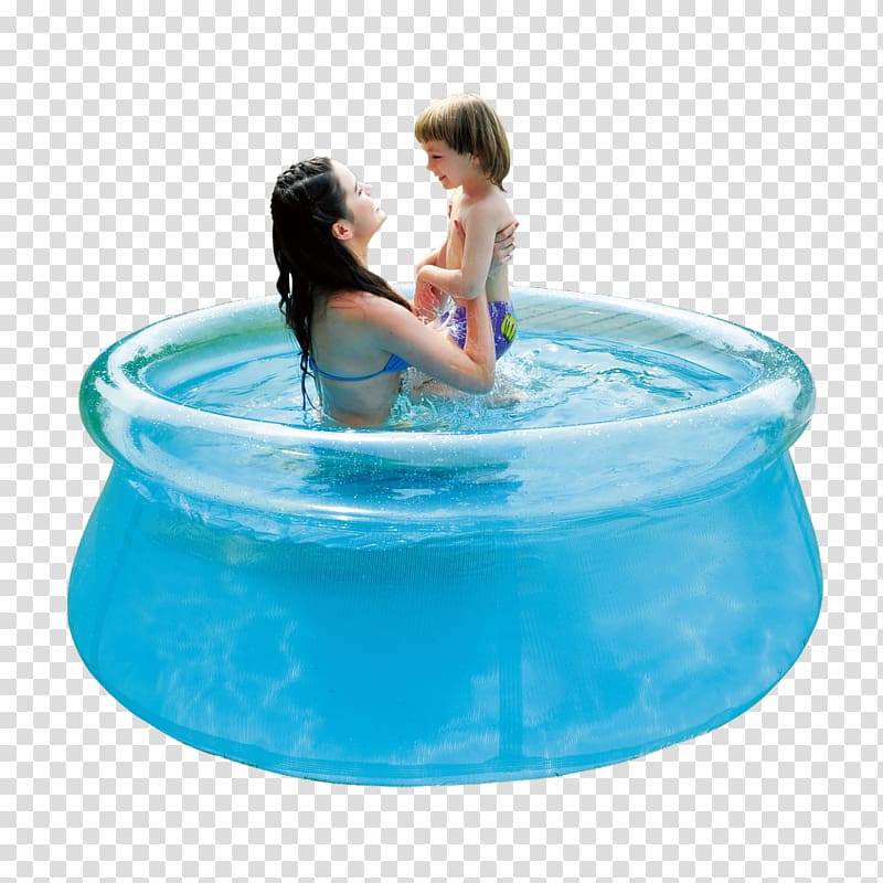 Swimming pool Casas Bahia Splash & Fun Water Park Intex Rectangular Baby Pool Blue, Kids pool transparent background PNG clipart