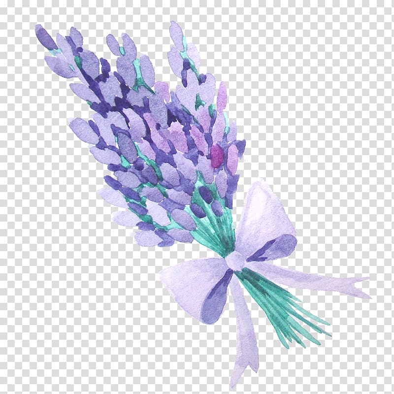 Lavender Flower Nosegay, Lavender Bouquet transparent background PNG clipart