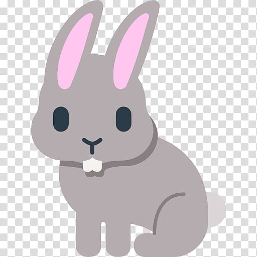 Hare Easter Bunny Domestic rabbit Emoji, rabbit transparent background PNG clipart