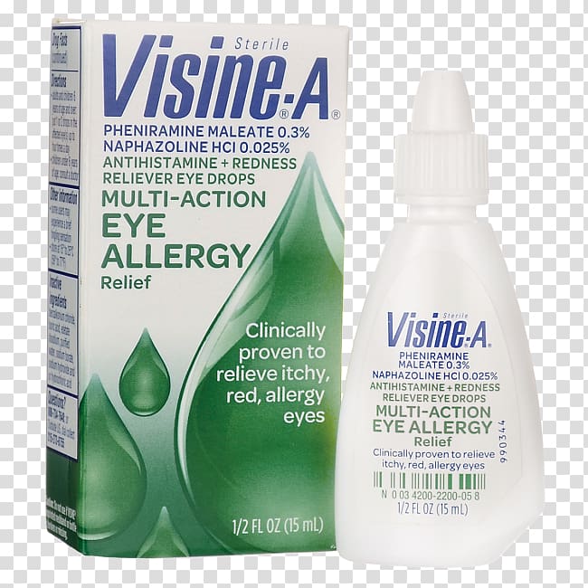 Visine Tears Dry Eye Relief Allergy Eye Drops & Lubricants Artificial tears, allergy transparent background PNG clipart