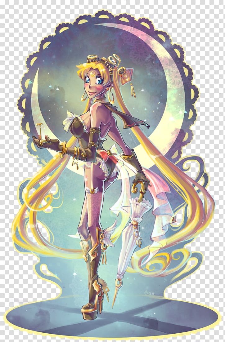 Sailor Moon Sailor Saturn Steampunk Sailor Senshi Art, sailor moon transparent background PNG clipart