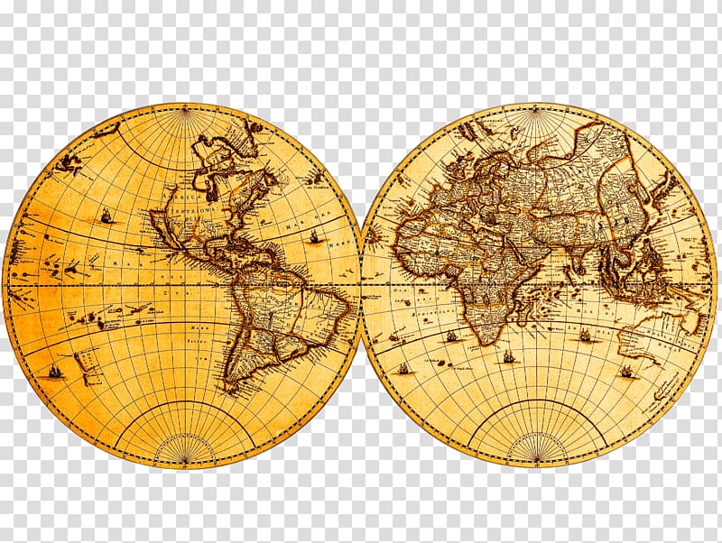 Old World Early world maps, map exquisite graphics painting transparent background PNG clipart