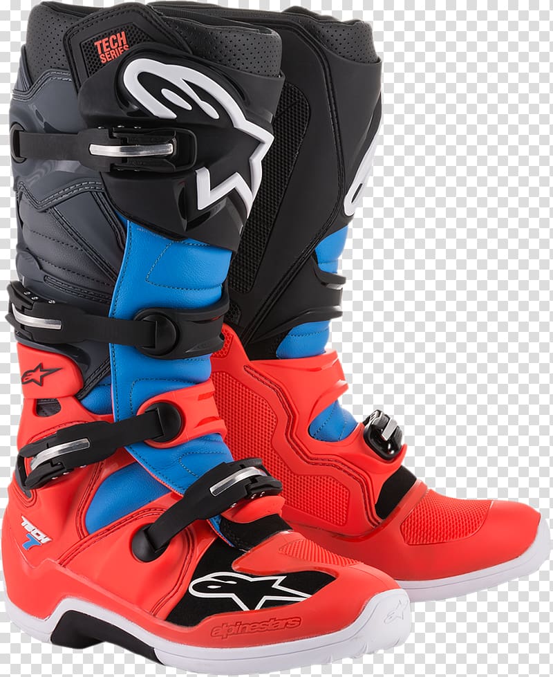 Alpinestars Motorcycle boot Motocross Motorsport, riding boots transparent background PNG clipart